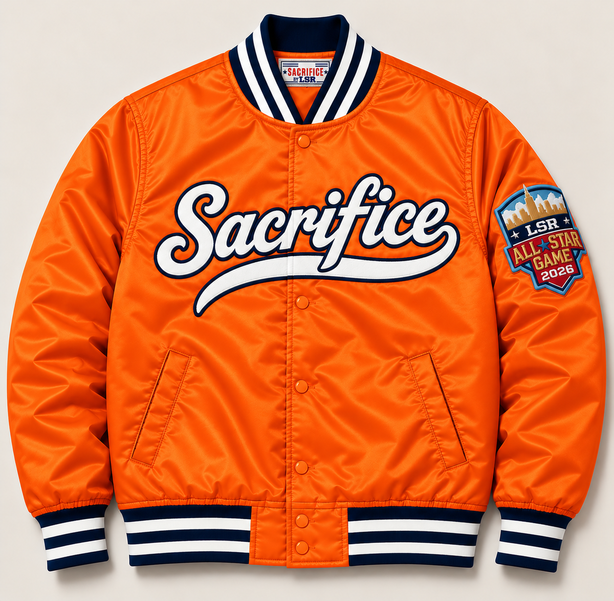 SACRIFICE SATIN VARSITY JACKET